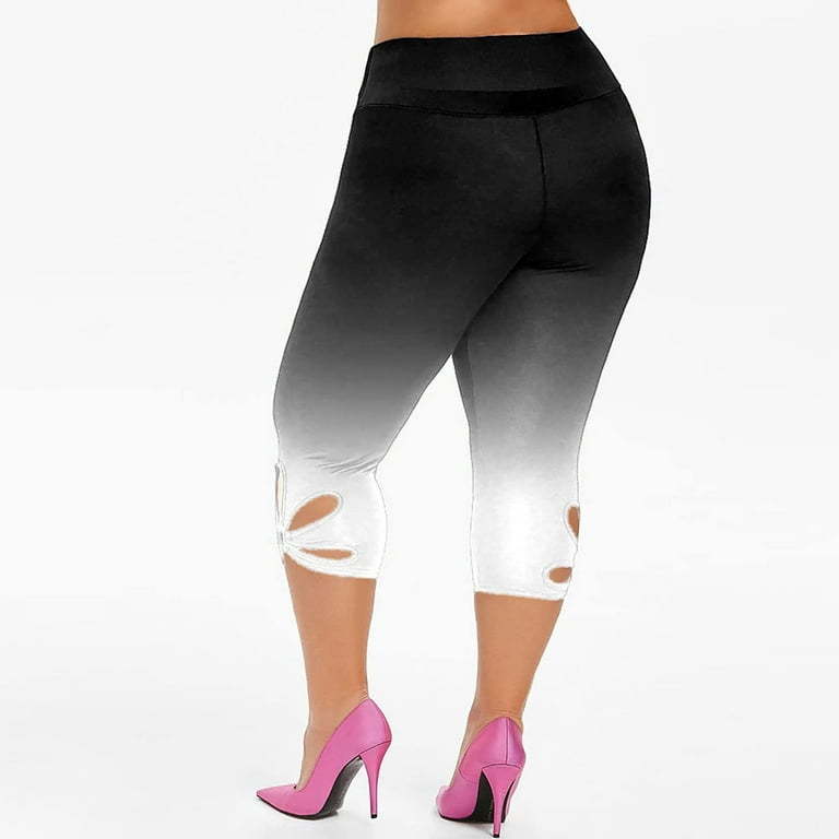 1XL-5XL Women Leggings PDF Sewing Pattern Plus Size Capri Pants High Waist  Yoga Shorts Summer Trousers Basic Activewear Clothes Crop Tights 
