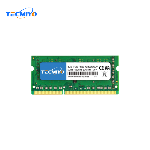 1RX8 8GB DDR3L 1600MHz SODIMM Laptop Memory RAM 1RX8 DDR3 8GB 1600MHz SODIMM 1.35V PC3L-12800S Non-ECC - Green 8GB DDR3L 1600MHz