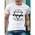 thumbnail image 1 of Freedom Kabyle Geometric Print Men's T-Shirt - Casual Short Sleeve, Breathable Polyester, Machine Washable - Perfect for Summer, 1 of 4