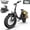Black, variant on 750W 1200W Folding Electric Bike for Adults with Basket, 48V 13Ah Removable Battery, 16" Fat Tire Ebike, Dual Disc Brakes & Front Suspension, UL 2849, Black