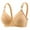 Beige, variant on Womens Bras Comfortable Paded Underwire Bra Lace Full Coverage Comfort Push Up T-Shirt Bralette 42/95