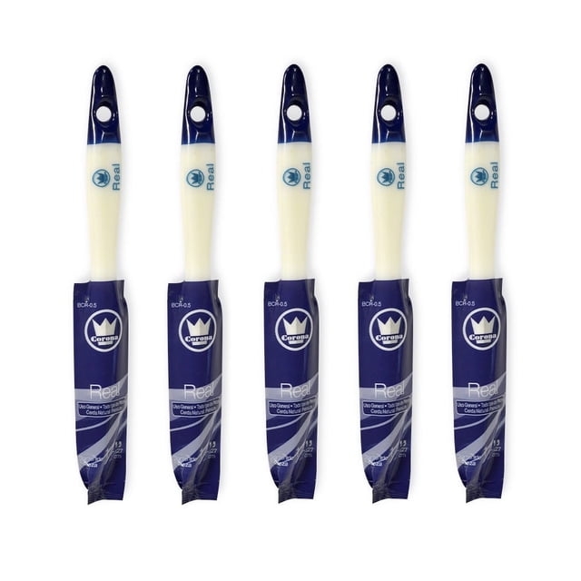 Paq. 5 Brochas Corona Real 1/2 Pulgada