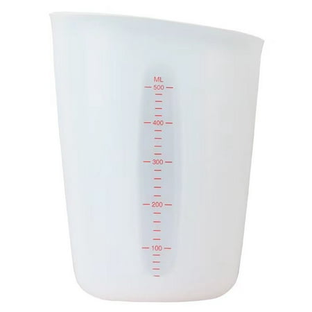 

Naturegr 250/500ML Measuring Jug Silicone Double Scale Measure Device Jug for Cooking