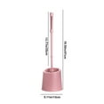 thumbnail image 3 of Steadline Long Handle Dead Corner Toilet Brush with Soft Bristles - Plastic Construction with Wall Mountable Base for Space Saving Storage, 3 of 8