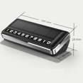thumbnail image 3 of Solar Powered LED Temporary Parking Number Plate Holder for Cars, Hidden Contact Info Display Card, Night Light Auto Phone Number Sign, 3 of 8