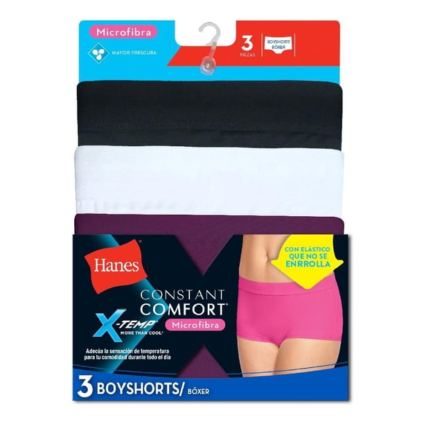 Pantaletas para Mujer Hanes Hanes Panties Talla M Multicolor 3 piezas