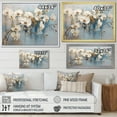 thumbnail image 4 of Designart "Elegance In Beige And Gold Orchids" Orchids Floater Framed Wall Decor, 4 of 5