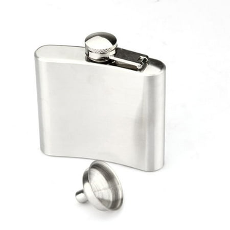 

Portable 5oz Stainless Steel Vodka Whisky Liquor Hip Flask with Mini Funnel (Silver)