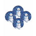 thumbnail image 7 of 15 Inch Round Placemats Set of 4, Navy Blue Christmas Non Slip Heat Insulation PP Table Mats, Snowman Xmas Snowflake Ball Winter Washable Place Mats for Kitchen Dining Party Table Decor, 7 of 7