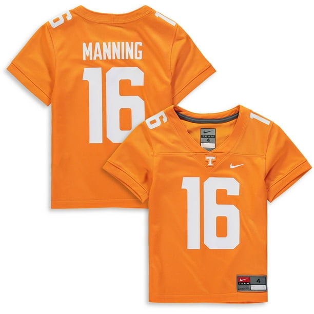 PEYTON MANNING #16 SIGNED TENNESSEE VOLUNTEERS MITCHELL & NESS JERSEY  PSA/DNA