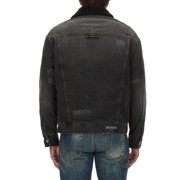 Balmain Distressed Black Denim Jacket (Men's)