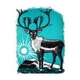 thumbnail image 2 of "The Caribou" Painting Print on Wrapped Canvas, 2 of 4
