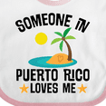 thumbnail image 4 of Inktastic Someone in Puerto Rico Loves Me Boys or Girls Baby Bib, 4 of 4