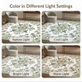 thumbnail image 7 of ODIKA 8'x10' Washable Area Rug Long Perched Sage Symmetrical Bathroom Extra Bathmat Bathroon for King Size Bedroom Under Bed, Master Suite, Non-Shedding, Easy Care, 7 of 7