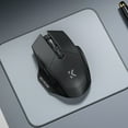 thumbnail image 2 of Wireless Bluetooth Dual Mode Mouse - 1600 DPI Adjustable Silent Click Gaming & Office Mouse with Type-C Fast Charging, Ergonomic 4.69in (Black)​, 2 of 6