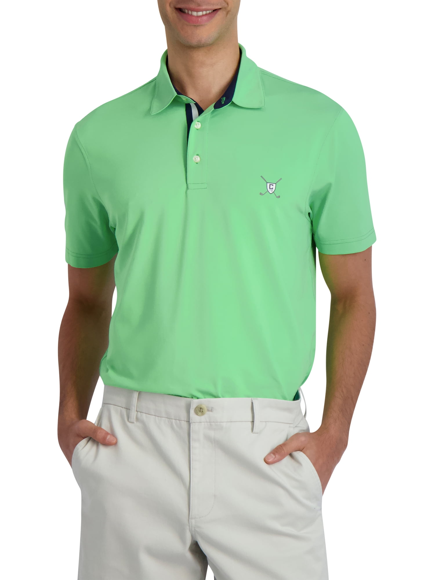 Chaps Men's & Big Men's Performance Golf Polo, Up to 3XL