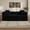 Black, variant on OLINOA Convertible Loveseat Sofa Bed, Plush Corduroy Sleeper Sofa with 25" Deep Seat, High-Density Foam & Spring Cushions, No Assembly Required, Pull-Out Floor Bed for Living Room, Black