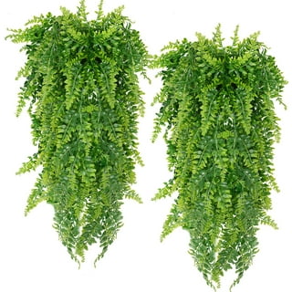 CEWOR 2pcs Artificial Hanging Plants 3.6ft Fake Ivy Vine Fake Ivy Leaves  for Wall Home Room Garden Wedding Garland Outside