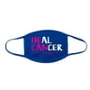 Beast Cancer Awareness Heal Cancer Cotton Face Cover Mask, Royal-M/L