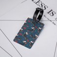 thumbnail image 5 of Luggage Tags for Suitcases, Dachshund Dog Puppy Red Hat Leather Bag Luggage Tags ID Label Tags Privacy Protection Travel Bag Labels, 5 of 6