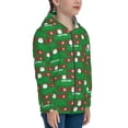 thumbnail image 5 of Pofeuu Cute Santa And Ho Ho Ho Print Teenage Zipper Hoodie Sweatshirts Hooded Casual Jackets With Pocket For Boys Girls-Medium, 5 of 6
