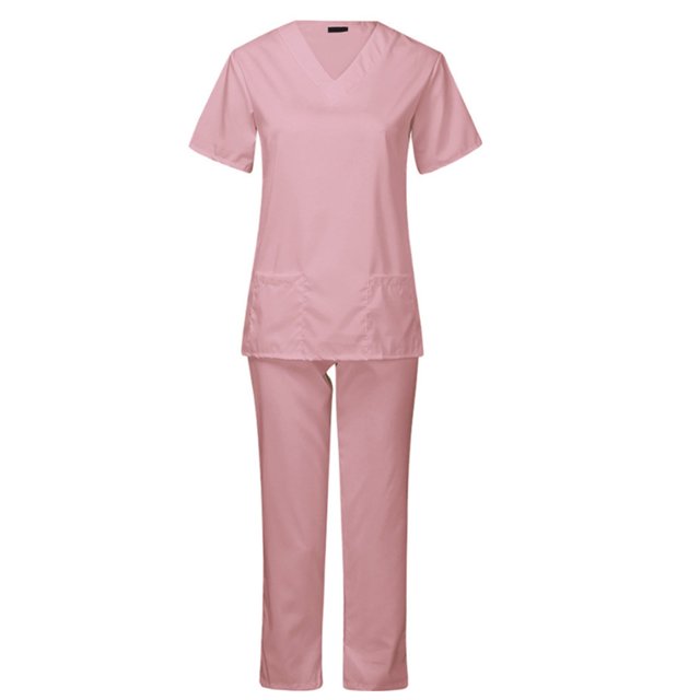 Uniforme médico, conjunto de uniforme médico para mujer, conjunto de uniforme médico para mujer, camiseta y pantalones médicos, compactos y livianos