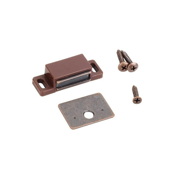 Hardware Resources 15 Lb. Capacity Brown/Bronze Single Magnetic Catch 50632-R