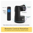 thumbnail image 3 of 4K Auto Focus AI-Powered PTZ Webcam Remote Control Living Stream Camera 3X Zoom Auto Track Online Meeting Video Camera, 3 of 6