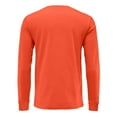 thumbnail image 5 of JGNGSHN Men Fall Shirts Long Sleeve V Neck Soft Breathable Solid Color Stretch T Shirt, 5 of 7