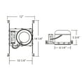 thumbnail image 2 of NICOR Lighting 6-Inch Non-IC Rated Shallow Recessed Housing (17004), 2 of 2