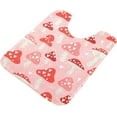 thumbnail image 5 of SKYSONIC Bath Mats Toiletry Mat, Fluffy Plush Absorbent Bath Rugs Carpet with Non Slip Bottom for Bathroom Floor Toilet Tub and Shower-Red Mushroom Heart, 5 of 7