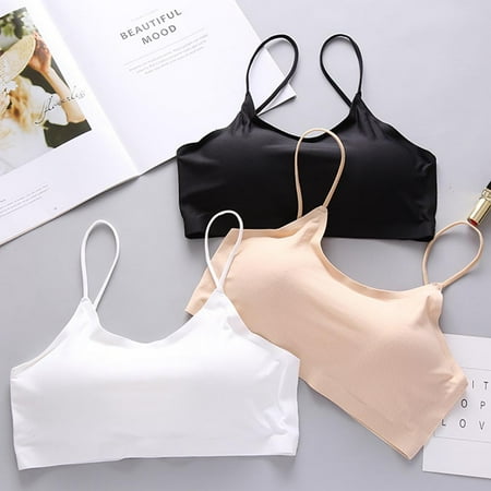 Itsame 1PC Bras for Women s Full Support Everyday Casual Bra Set Wireless Comfort Bralette Khaki Size Free