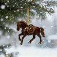 thumbnail image 5 of DAMAI Horse Ornaments for Christmas Tree, 2D Acrylic Horse Decorations, Vintage Farm Xmas Tree Animal Hanging Ornaments, Decorative Holiday Accent for Home, Tabletop, Wall, and Window, 5 of 6