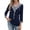 Bluish Violet, variant on Zeagoo Womens Blouses 3/4 Sleeve V Neck Flounce Shirts Casual Dressy Tunic Tops Summer Fall Fashion Clothes