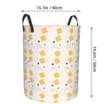 thumbnail image 4 of DouZhe Waterproof Collapsible Large Laundry Baskets, Colorful Memphis Elements Prints Circular Hamper with Handles, 4 of 7