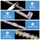 thumbnail image 4 of 10 Pcs Conectores de Tira LED de 4 Pines en Forma de X de 10 mm Adaptadores Terminales Sin Soldadura Extendibles para Luces LED RGB, 4 of 5