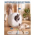 thumbnail image 2 of Automatic Litter Box, Smart Self-Cleaning Cat Litter Box with Odor Control, Safety Sensors, 76L Drum, 13L Waste Bin and Tuya App Control for Cats 3.3–28 lb, 2 of 7
