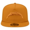 thumbnail image 2 of Men's New Era  Brown Los Angeles Chargers Color Pack A-Frame 59FIFTY Fitted Hat, 2 of 5