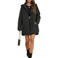 thumbnail image 2 of Women Winter Long Jackets Casual Hooded Quilted Jacket Lightweight Diamond Coat, 2 of 5