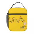 thumbnail image 2 of Bolsa de almuerzo con aislamiento térmico personalizada con diseño de Charlie Brown y hojas rastrilladas, lonchera reutilizable para mujeres, bolsas de mano para guardar alimentos para niños, 2 of 5