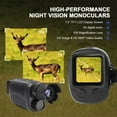 thumbnail image 3 of R7 Vision Nocturne Numérique Monoculaire, Lunettes Monoculaires Vision Nocturne, Capteur Haute Définition 1080p, Monoculaires Infrarouges de Voyage Sauvegardent Photos & Vidéos pour la Chasse, 3 of 9