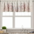thumbnail image 2 of Ambesonne Pastel Valance & Curtain 3 Pcs Set, Pastel Botanical Art Dots, 55"x36", Blush Lilac and Eggshell, 2 of 7