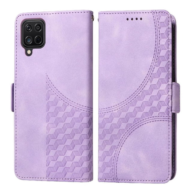 Funda GANGXUN para Samsung Galaxy A12 5G con diseño acolchado elegante, cuero PU, protección total y ajuste preciso
