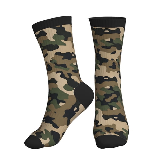 Athletic Socks Atr Camouflage Pattern Sport Running Calf Socks Crew Socks for Men Women