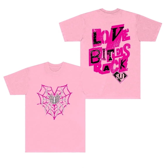 AJ Lee Merch T-Shierts Love Bites Logo Tee HipHop Streetwear Women Men Crewneck Short Sleeve Tee Tops