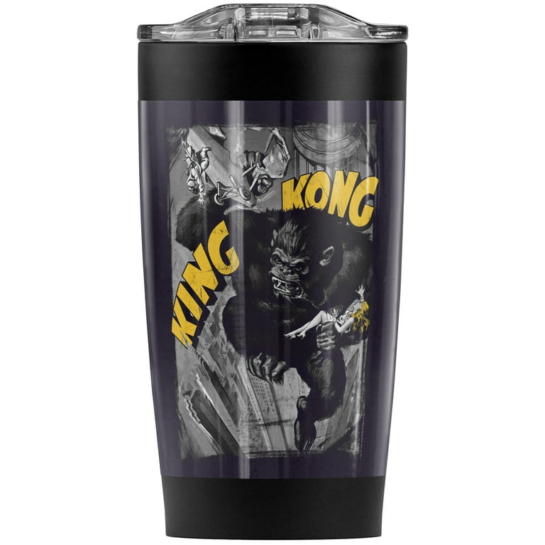 King Kong Crushing Poster Stainless Steel Tumbler 20 oz Coffee Travel  Mug/Cup, Vacuum Insulated & Double Wall with Leakproof Sliding Lid | Great  for