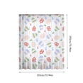 thumbnail image 3 of Cortinas de Pascua – Cortinas translúcidas, diseño de huevos de Pascua estampados, poliéster voile semitranslúcido, multicolor, panel bolsillo de varilla, 72,04 x 51,96 in, 3 of 6