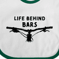 thumbnail image 4 of Inktastic Life Behind Bars Mountain Bike Boys or Girls Baby Bib, 4 of 4