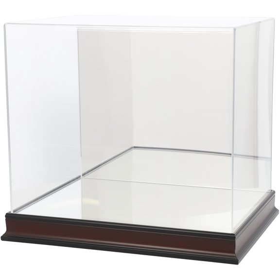 Antique Mahogany Helmet Display Case with Mirror Back - Fanatics Authentic Certified