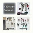 thumbnail image 4 of 12 Pcs Crochets de Garage Robustes, Crochets de Rangement en Acier pour Garage Utilitaire, Support Mural pour Organiser Outils Électriques, Échelles, Articles en Vrac, Vélos, Rop, 4 of 5